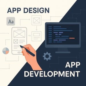 App Design vs. App Development Agency