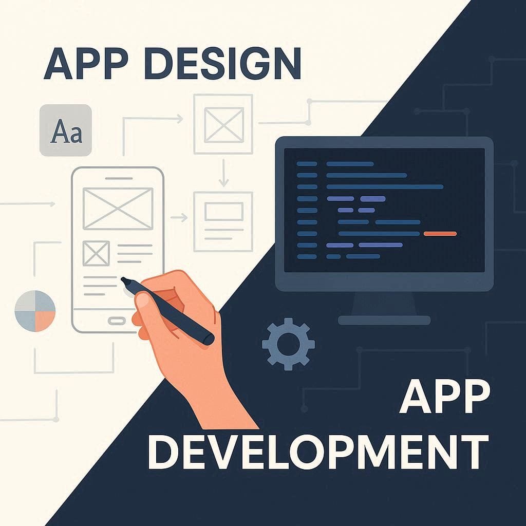 App Design vs. App Development Agency